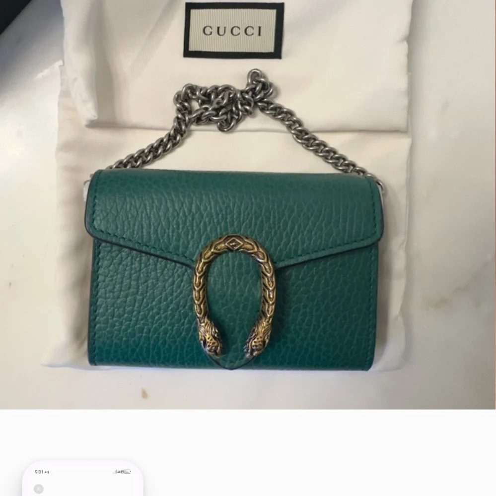 GUCCI wallet authentic. New never used deep green leather material.. - Picture 2 of 5